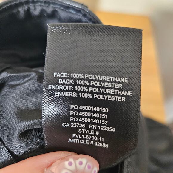 Aritzia Babaton Black Faux Leather Cropped Pants - Picture 11 of 11